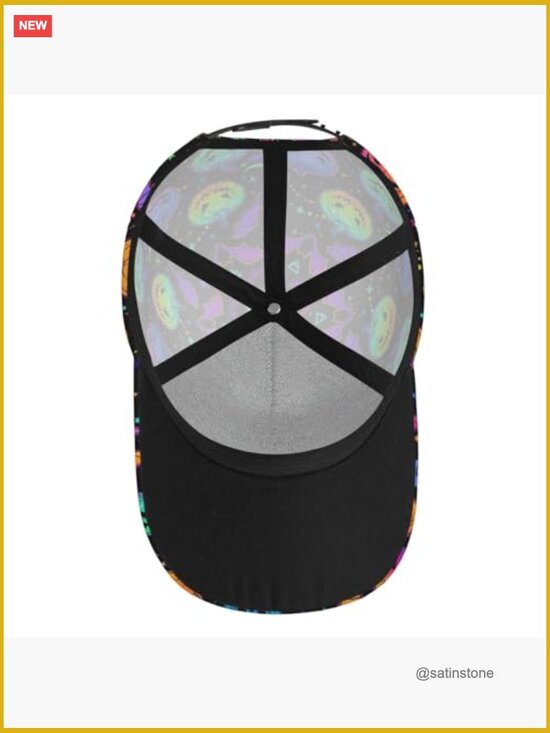 Funny Halloween Pumpkin Baseball Cap Trucker Hat Adjustable Unisex Cotton main image 7